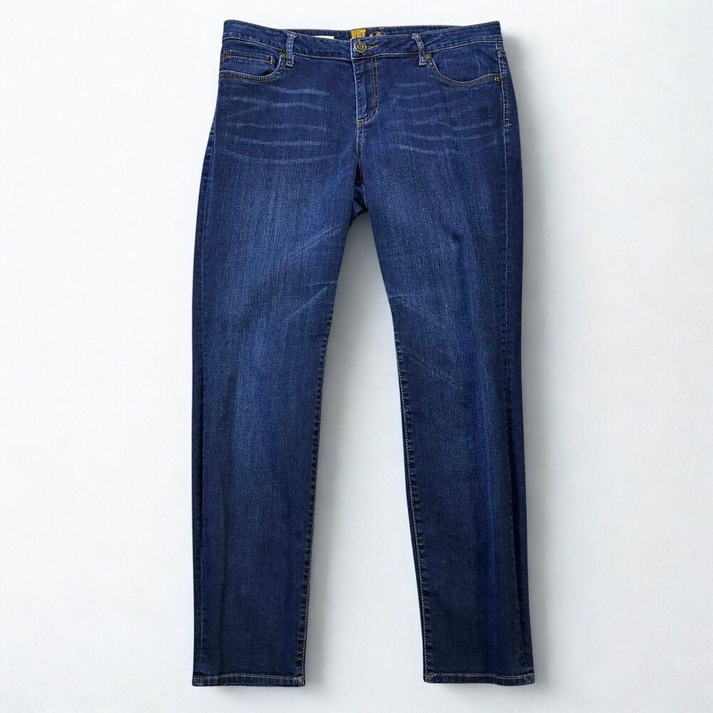Kut from the Kloth Viv Jeans Womens 12 Toothpick Skinny Dark Wash Stretch Denim
